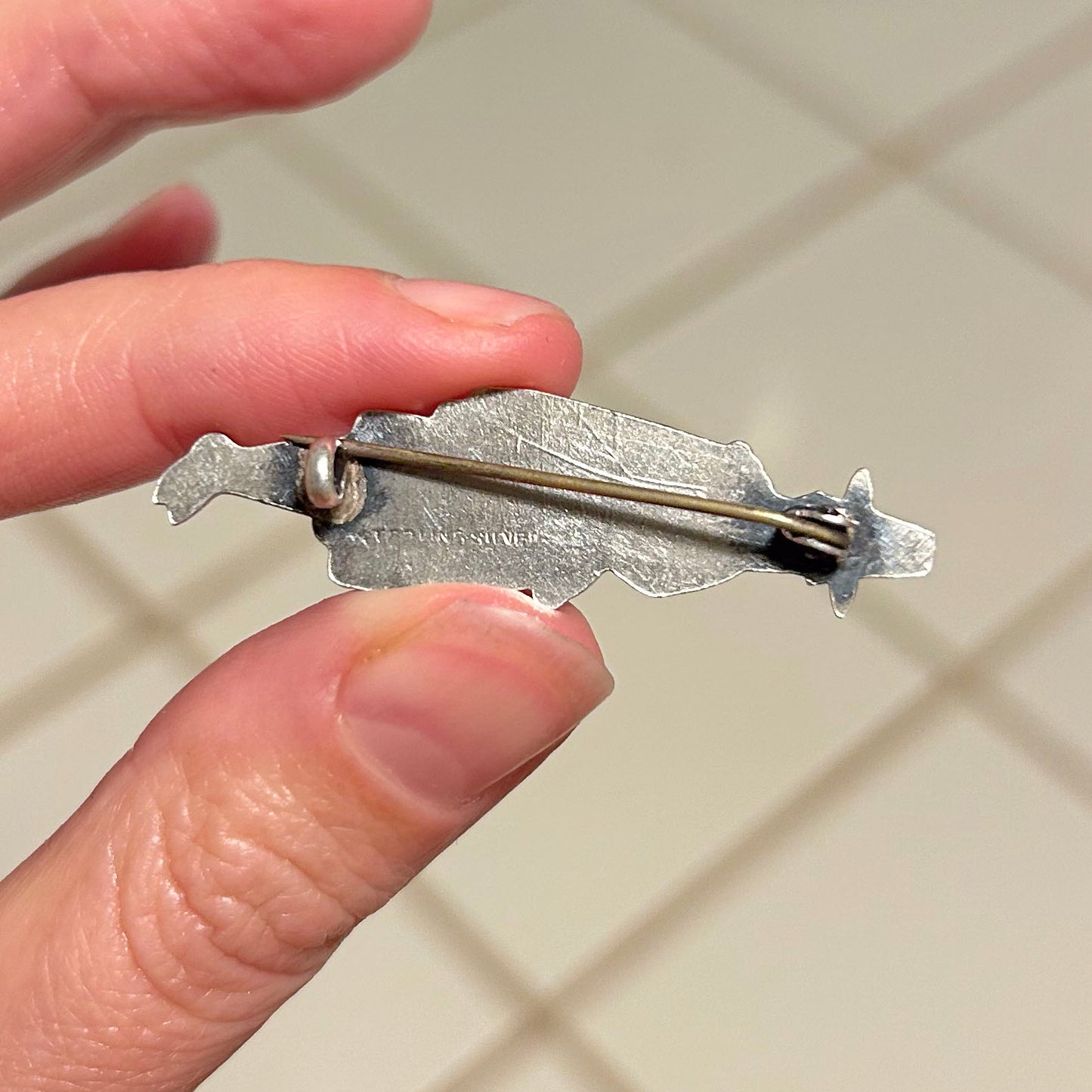 Pin / Brooch - Vintage / Antique - Silver - Welsh Lady (Preloved)