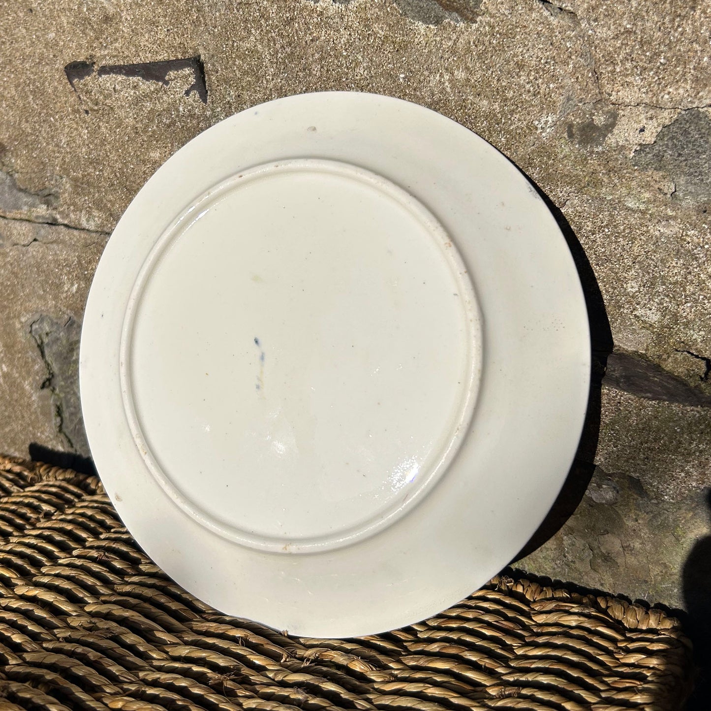 Plate - Welsh Costumes Going to Market - Antique Victorian Souvenir