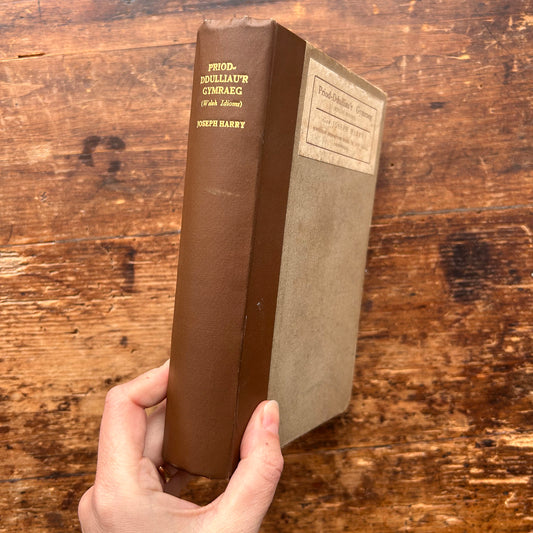 Priod-Ddulliau'r Gymraeg - Welsh Idoms - Joseph Harry - 1927 (Preloved)