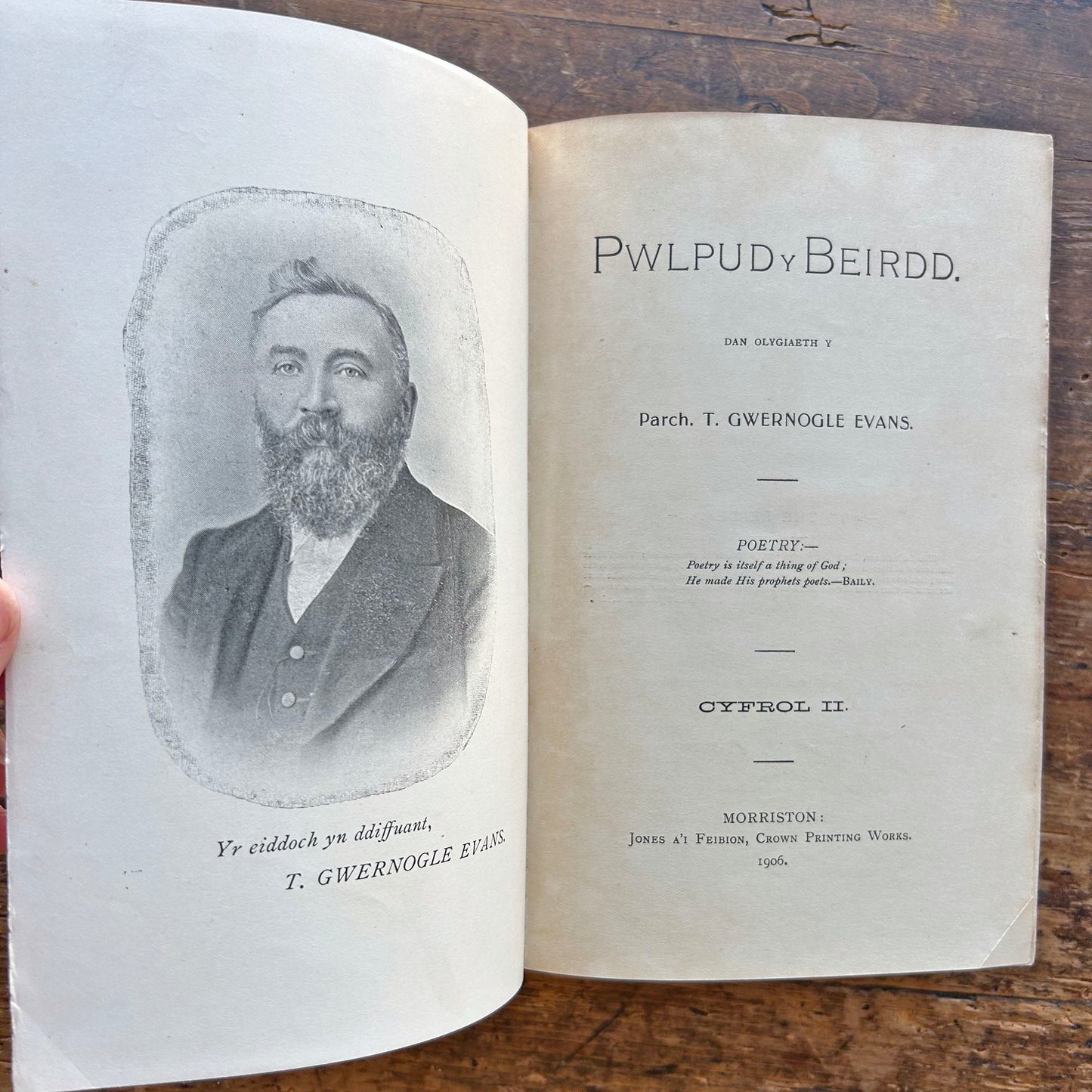Pwlpud y Beirdd - Gwernogle Evans - 1906 (Preloved)