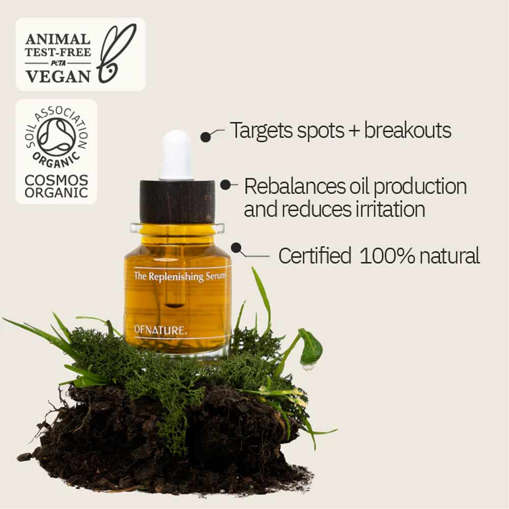 The Replenishing Serum - Of Nature - Made in Wales - 30ml (express UK postage included)
