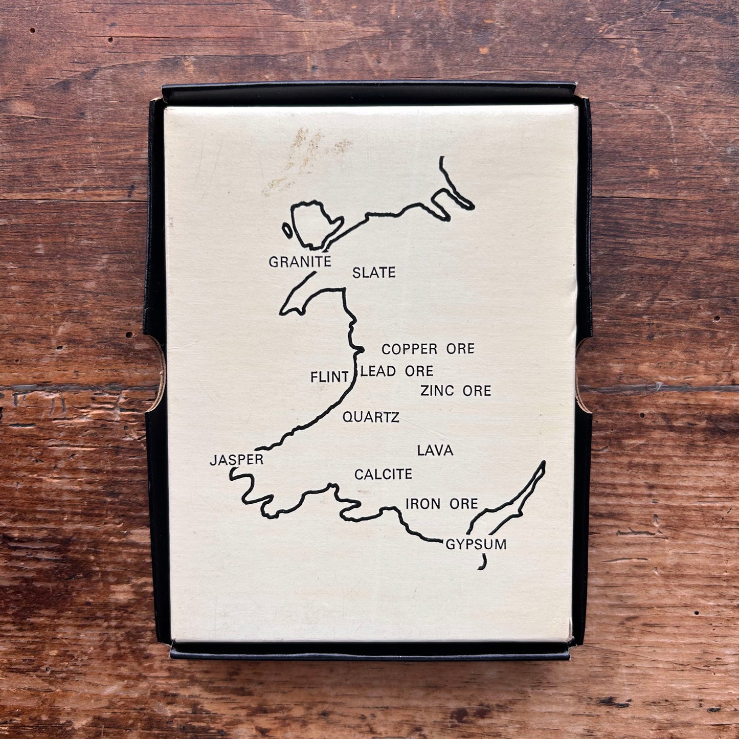 Rocks & Minerals of Wales - Geology Specimen Gift Box - Vintage - Ammonite Ltd. (Preloved)