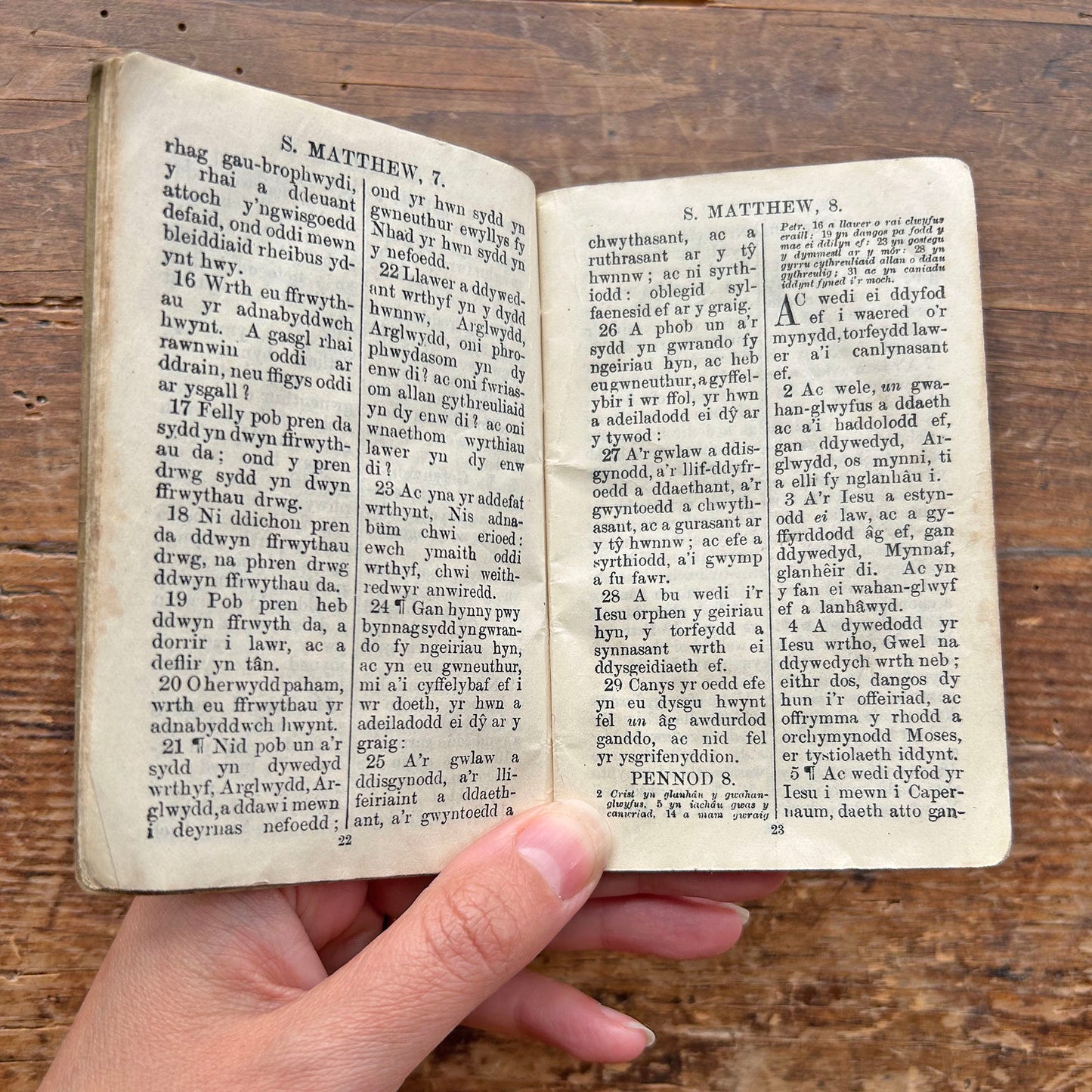 Sant Matthew - Yr Efengyl - Antique Welsh Religious Booklet (Preloved)