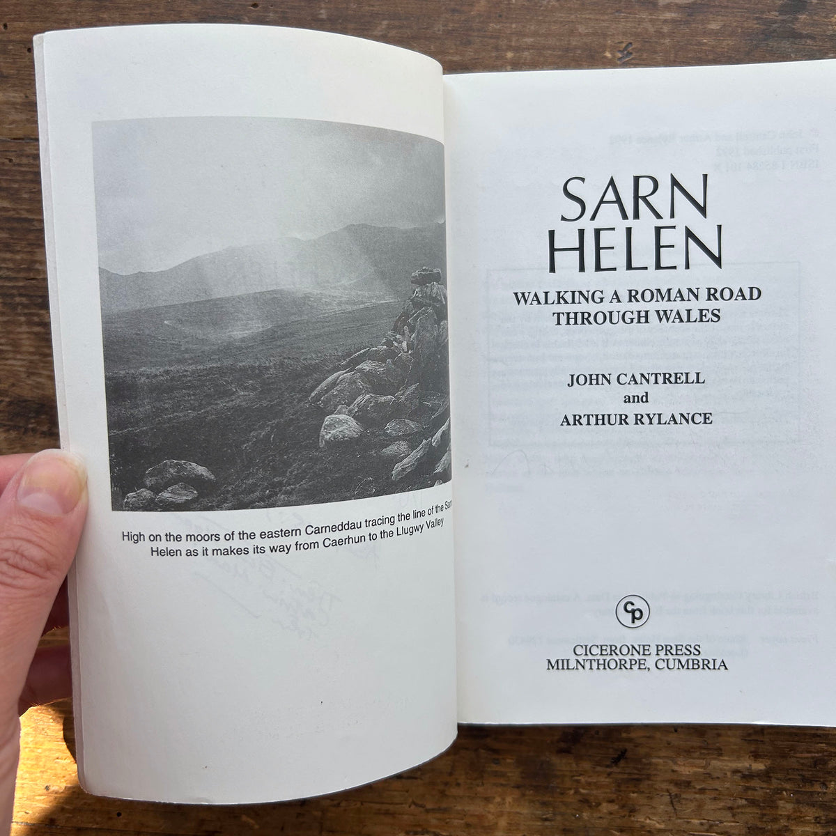 Sarn Helen - Walking a Roman Road through Wales - A Cicerone guide 1992 (Preloved)