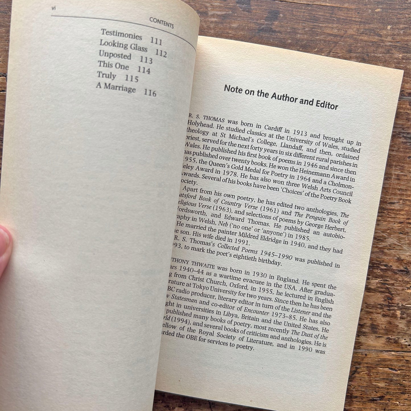 Selected Poems - R. S. Thomas (Preloved)