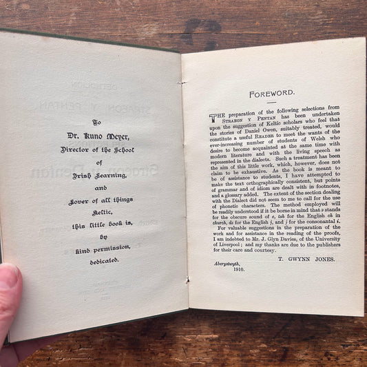 Detholion o Straeon y Pentan - Daniel Owen - T. Gwynn Jones 1910 (Preloved)