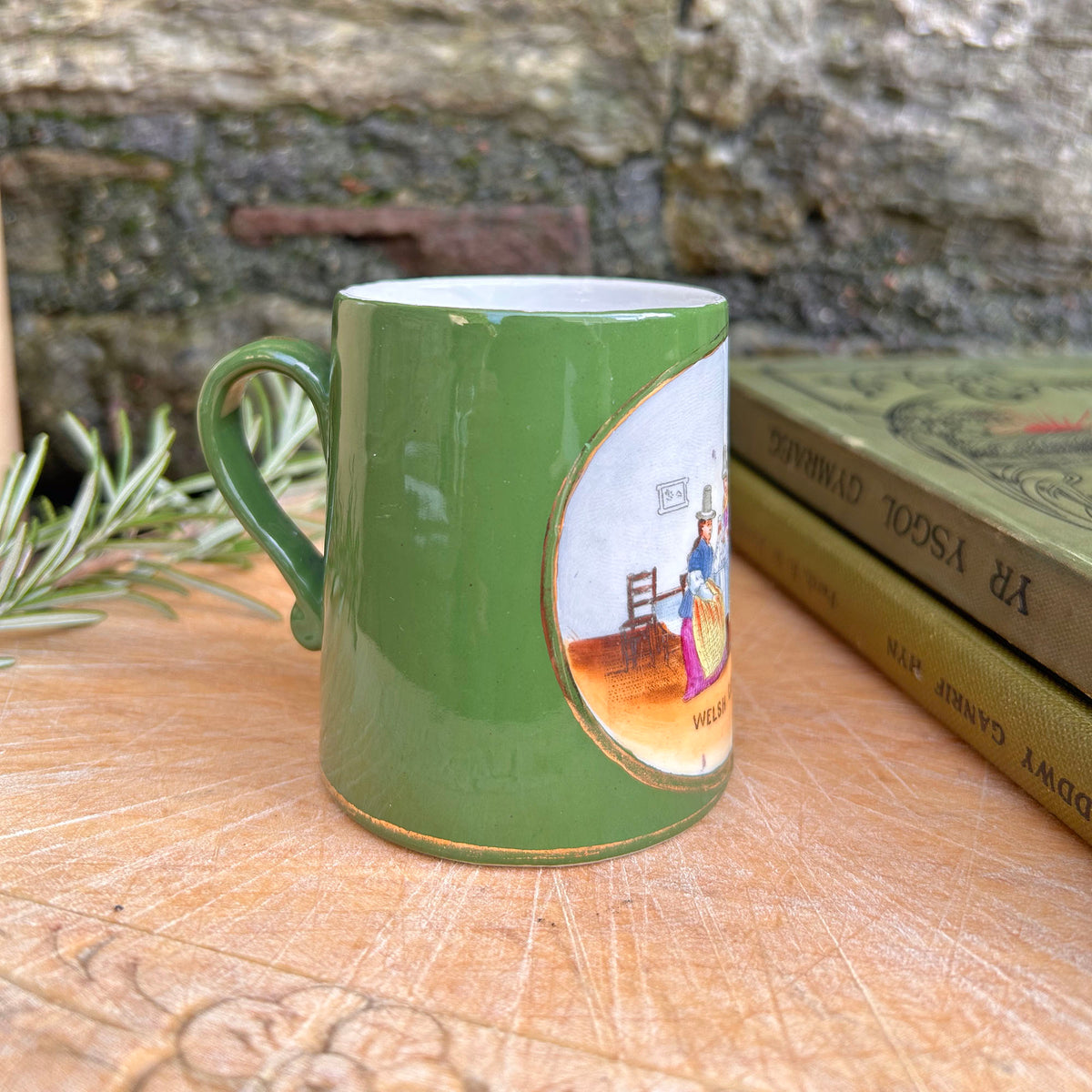 Small Cup - Welsh Costumes - Antique Souvenir (Preloved)