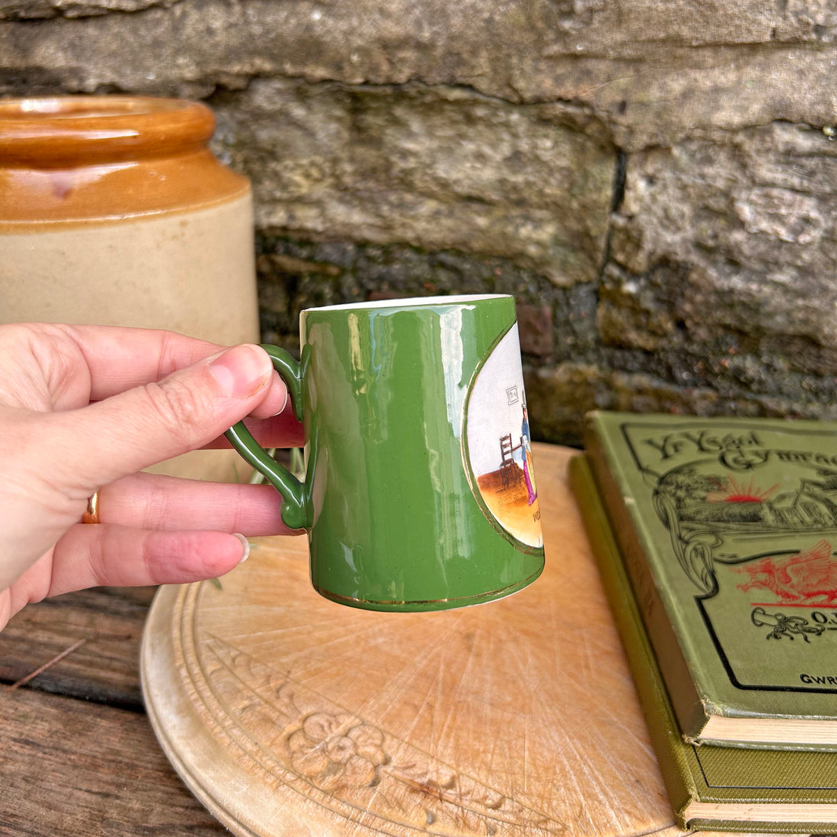 Small Cup - Welsh Costumes - Antique Souvenir (Preloved)