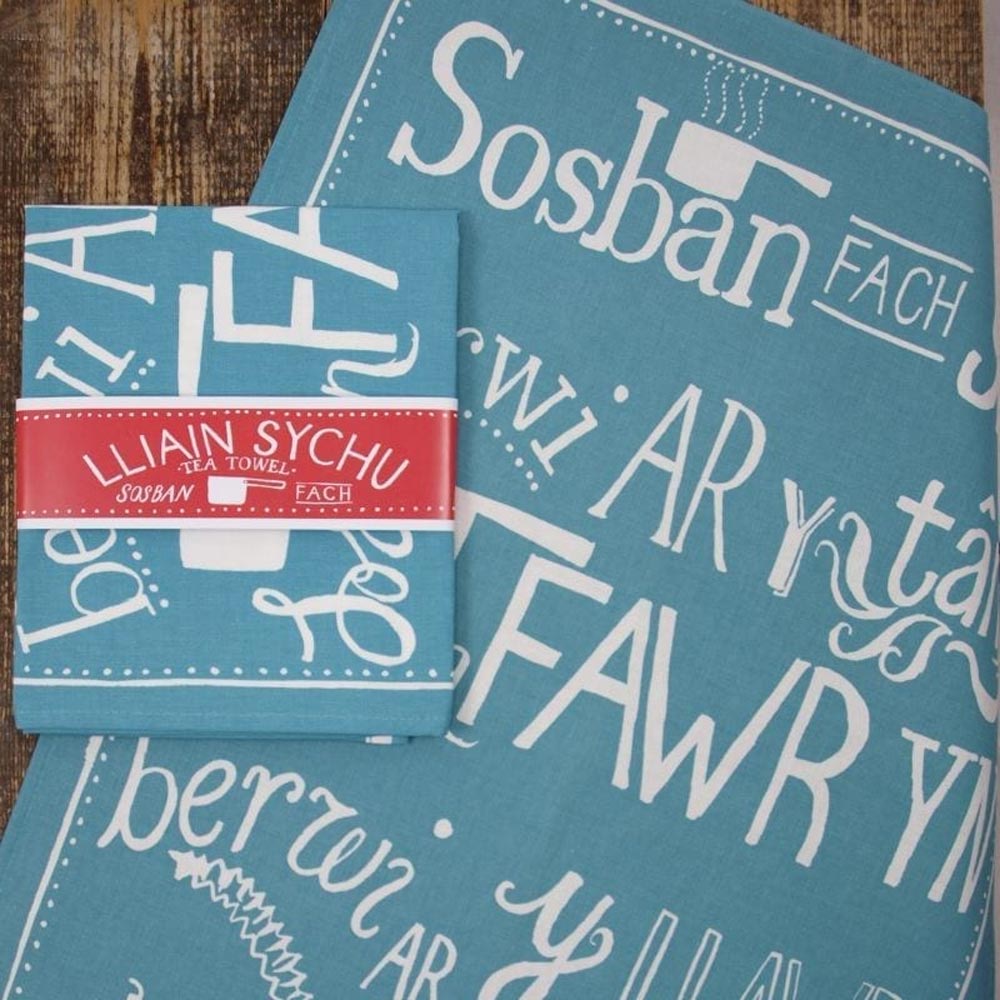 Tea Towel - Folk Song - Sosban Fach - Little Saucepan