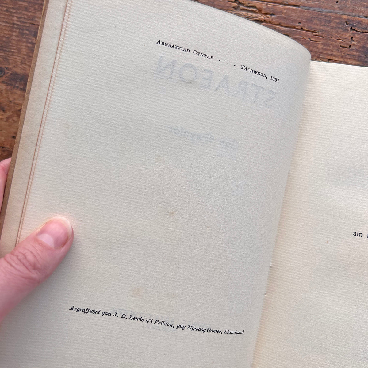 Nedw - E. Tegla Davies - Byrddau Glas - 1922 (Wedi'i ail-law)