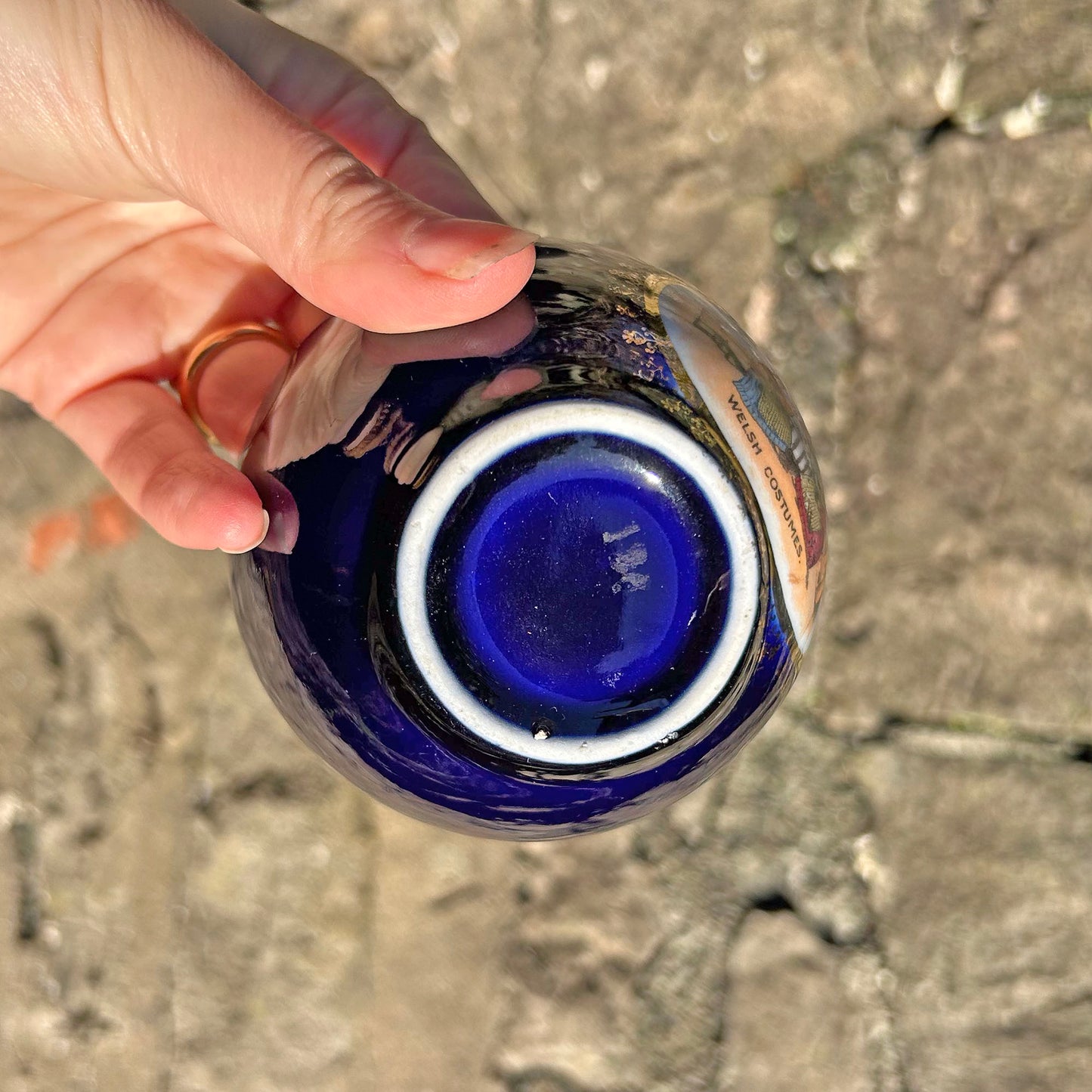 Sugar Bowl - Welsh Costumes - Antique Souvenir (Preloved)