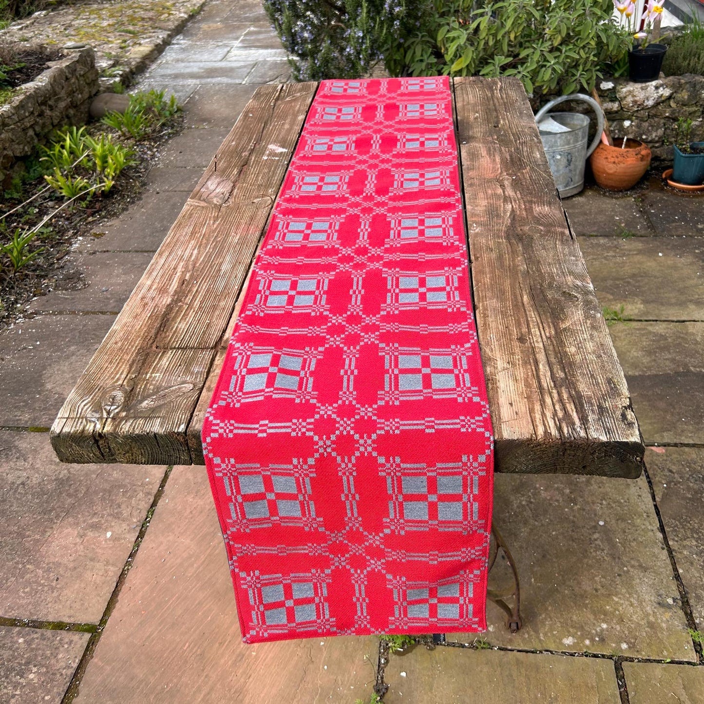 Table Runner - Welsh Brithwaith - Red