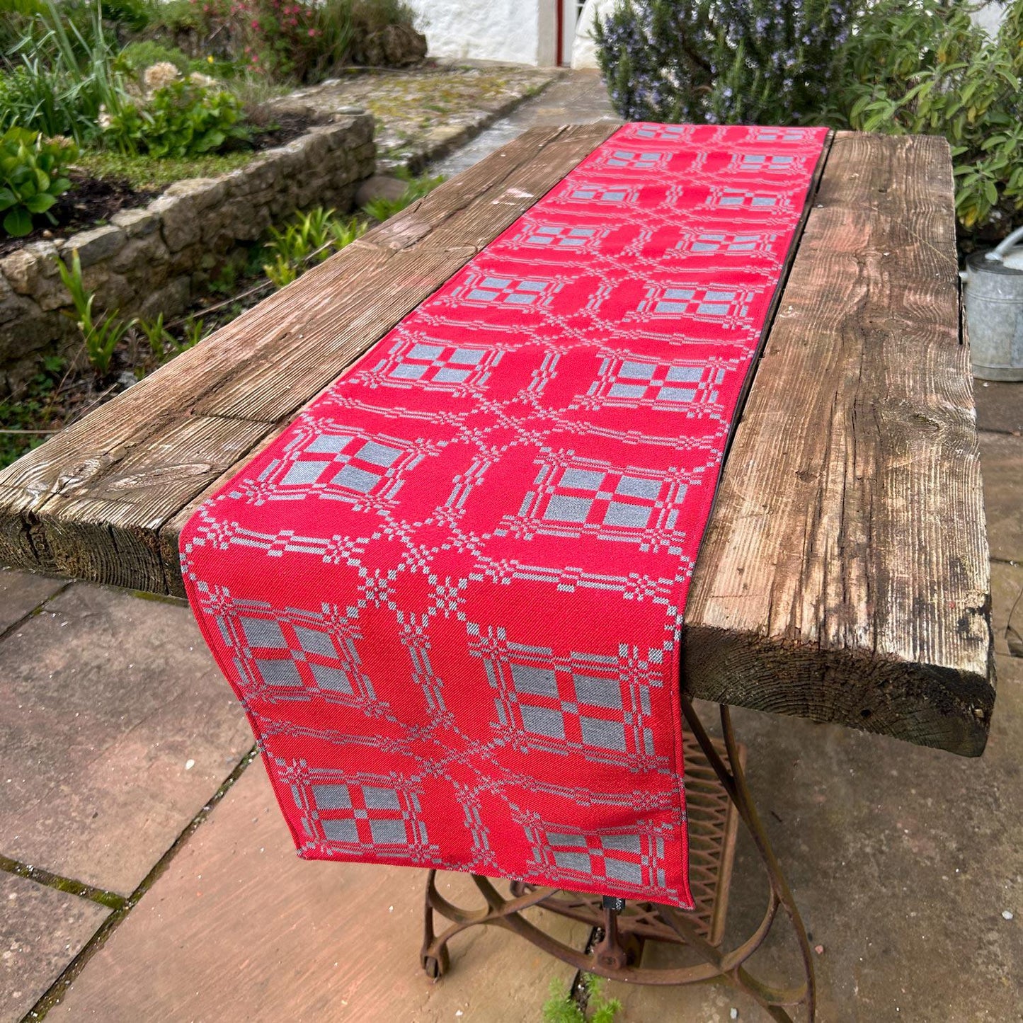 Table Runner - Welsh Brithwaith - Red