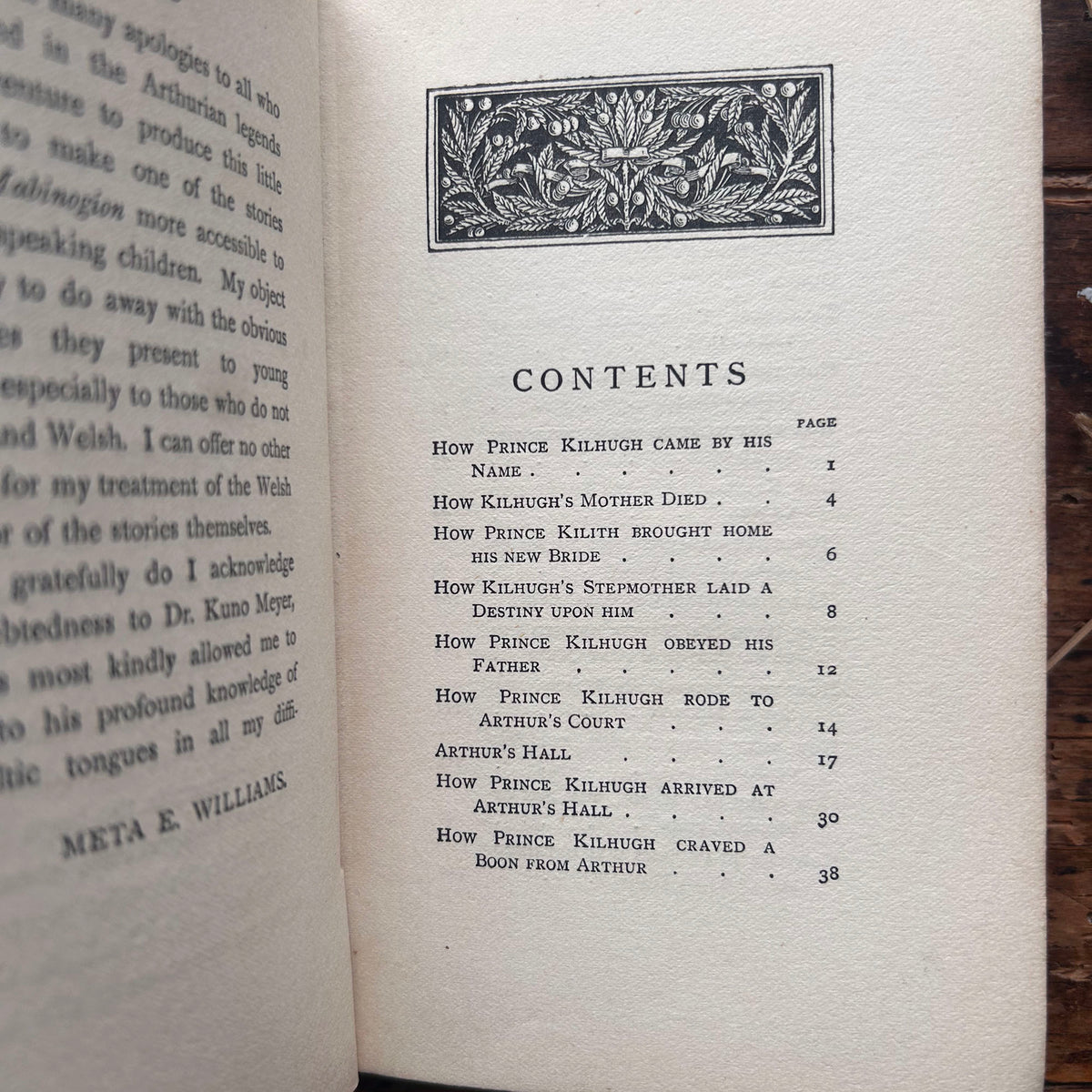 Tales From The Mabinogion - Witch Cover - Meta E. Williams - Antique 1907 (Preloved)