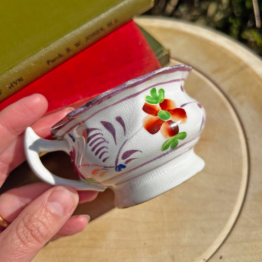 Tea Cup - Antique - Gaudy Welsh (Preloved)