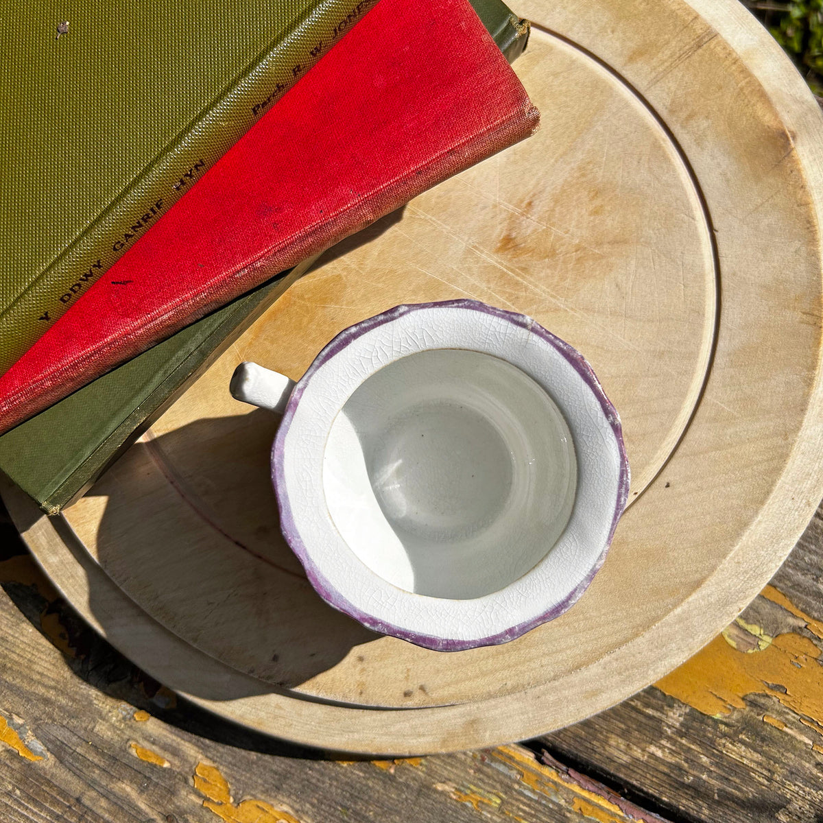 Tea Cup - Antique - Gaudy Welsh (Preloved)