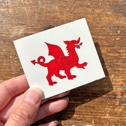 Temporary Tattoo - Eiconig - Welsh Dragon / Draig Goch