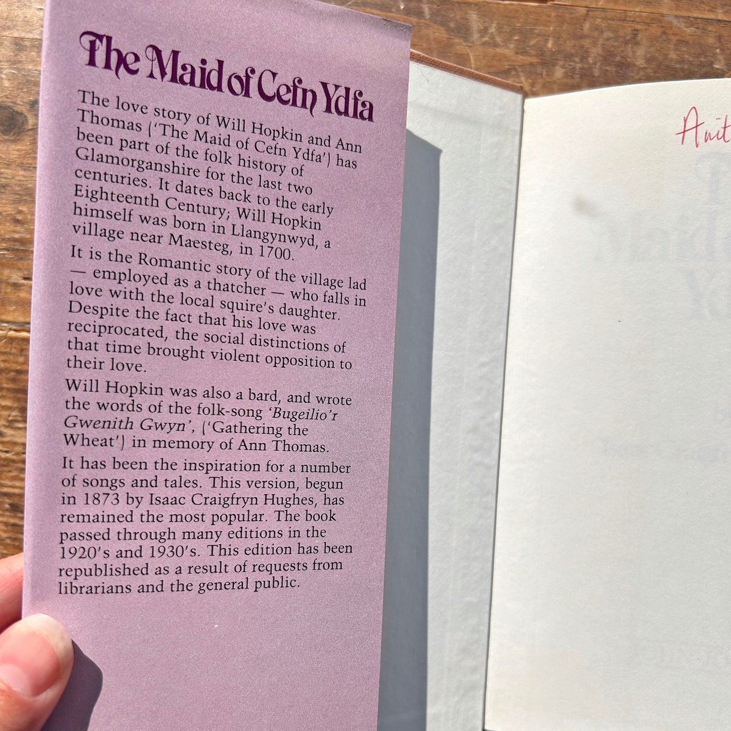The Maid of Cefn Ydfa - Historical Folk Novel of C18th (Preloved)