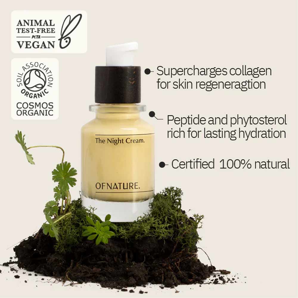 The Night Cream - Of Nature - Made in Wales - 50ml (express UK postage included)