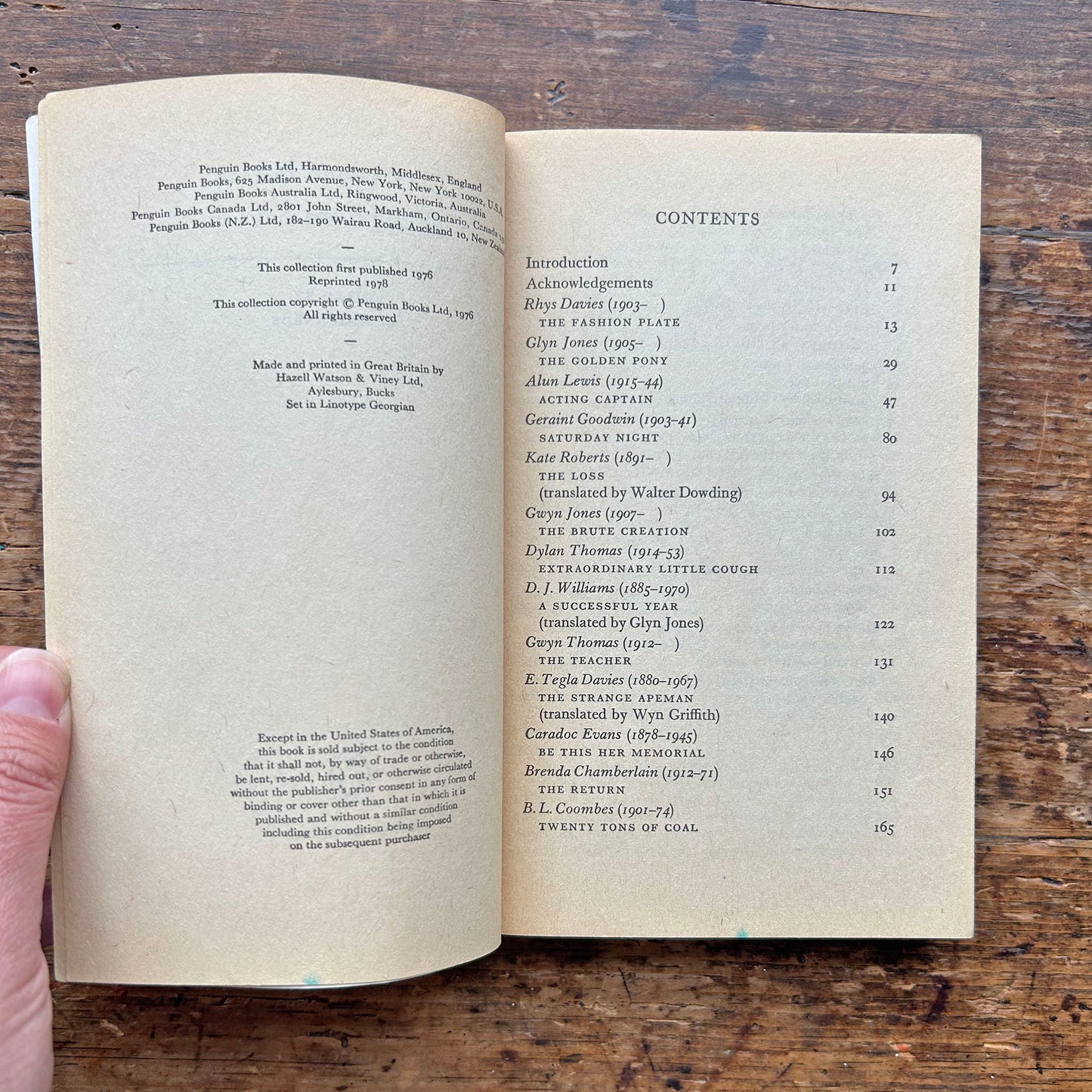 The Penguin Book of Welsh Short Stories - 1978 (Preloved)
