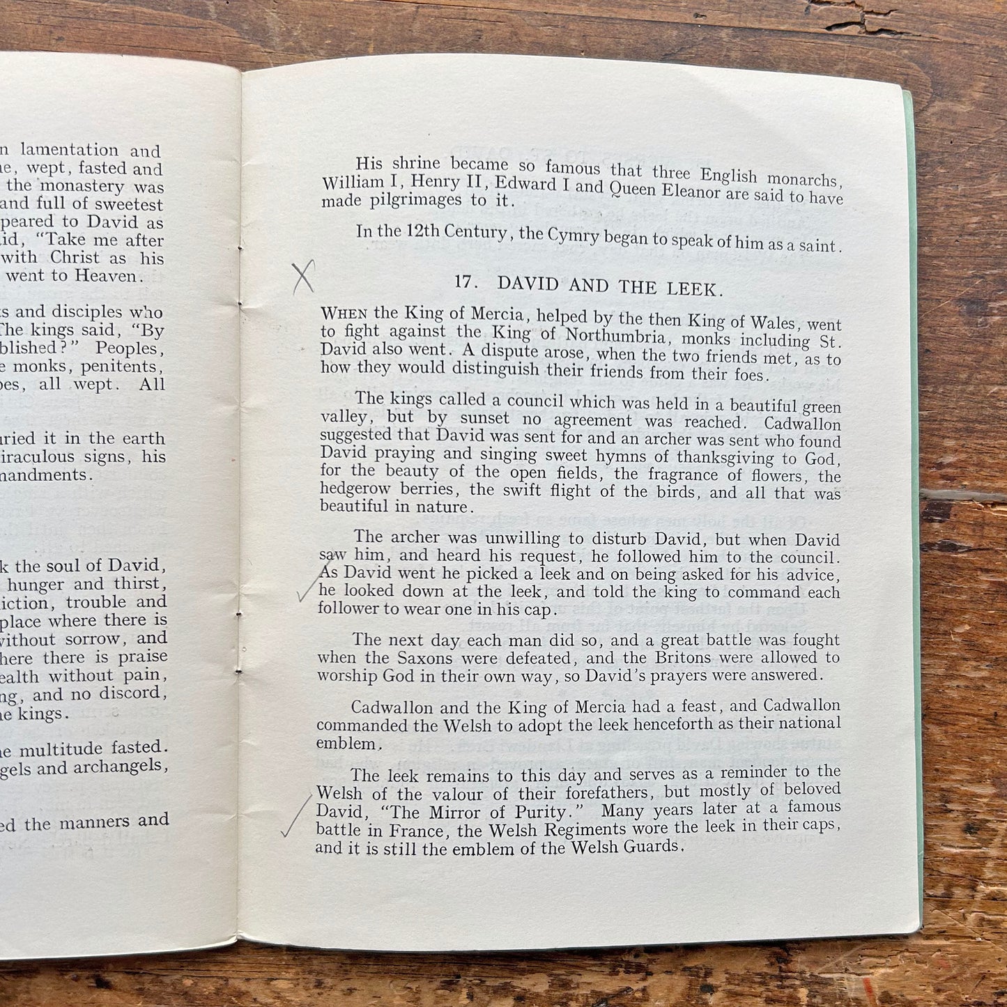 The Story of St. David - Clarissa M. Thomas - 1964 (Preloved)