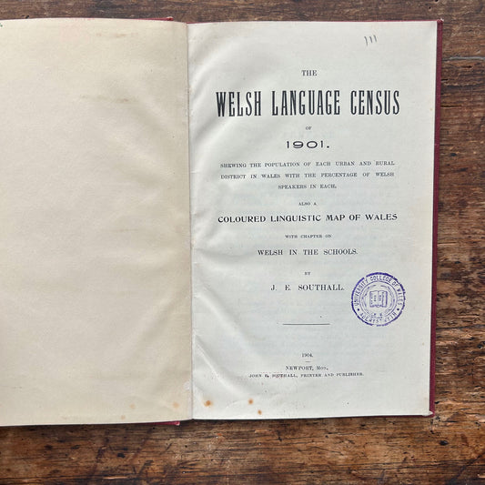 The Welsh Language Census of 1901 - John Edward Southall (Preloved)