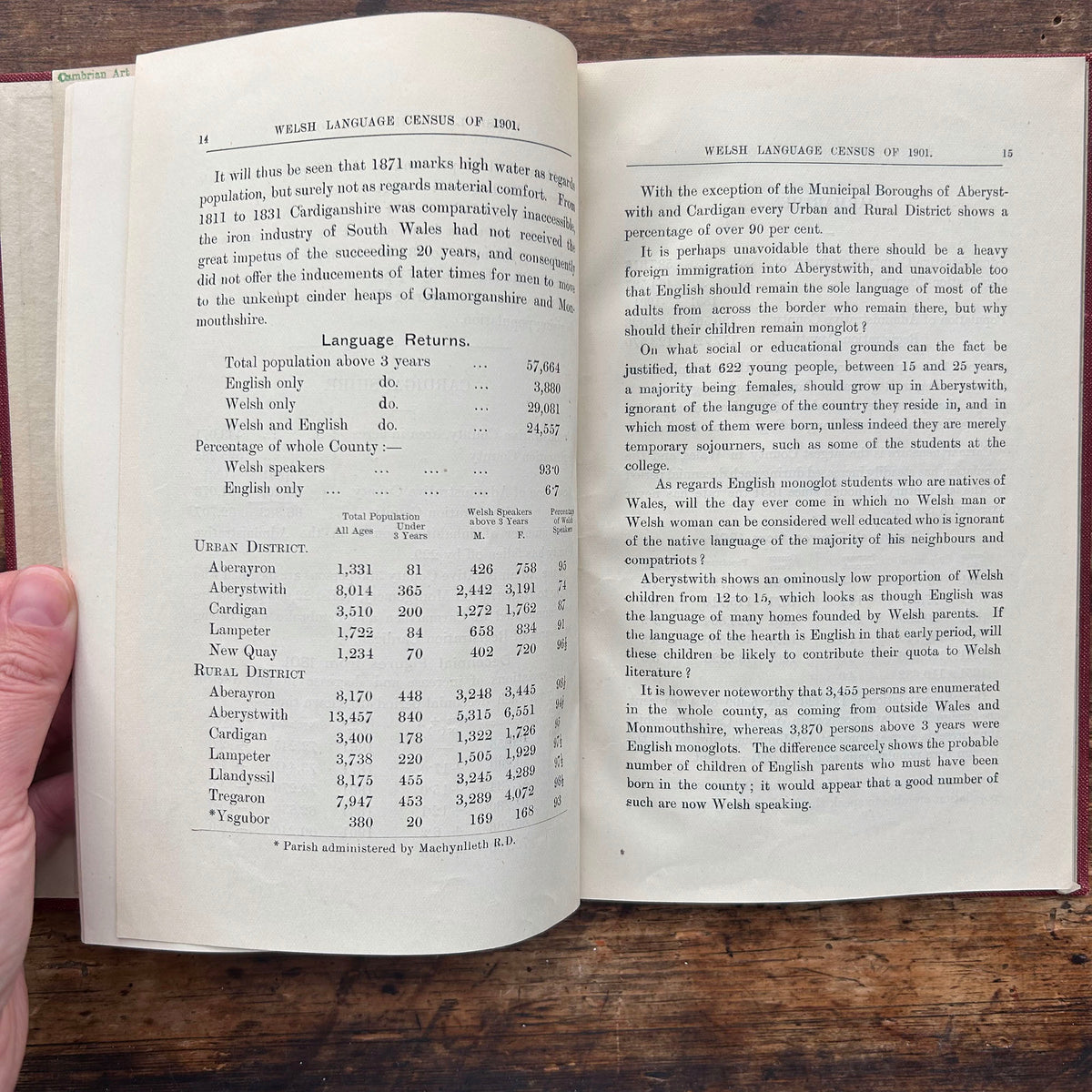 The Welsh Language Census of 1901 - John Edward Southall (Preloved)