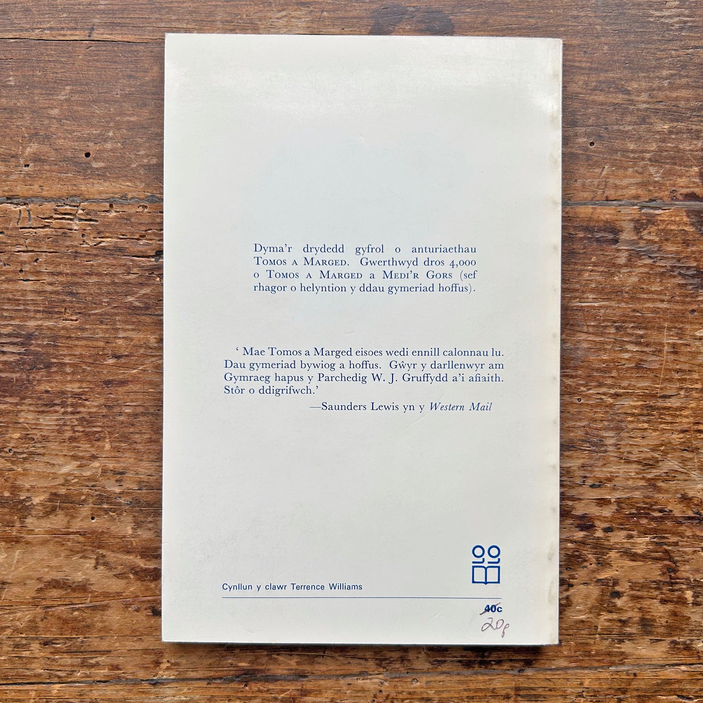 Tomos a Marged Eto - W. J. Gruffydd - 1973 (Preloved)
