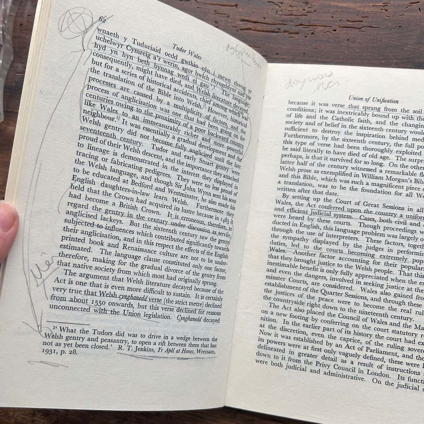 Tudor Wales - 1485-1603 - W.S.K. Thomas - 1st ed. (Preloved)