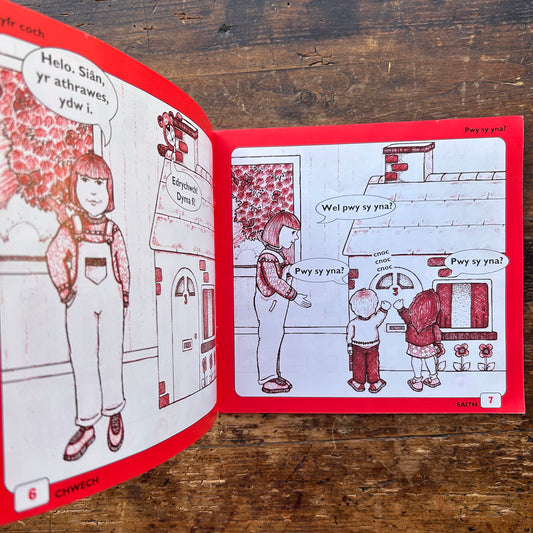 Twm A Cadi A Fi - Book: 1 Pwy Sy Yna - Anne Brooke / Sharon Martin 1993 (Preloved)