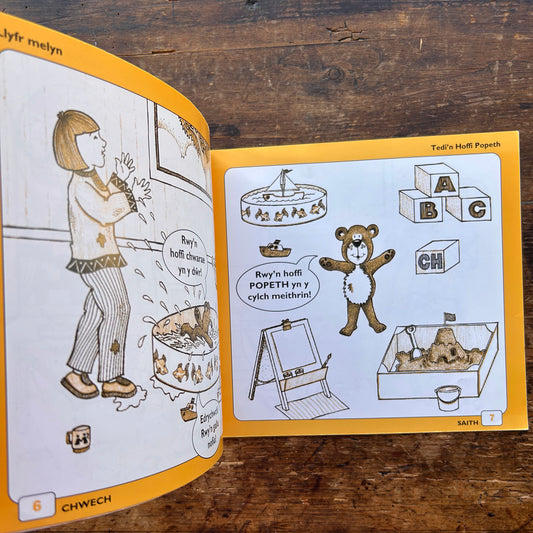 Twm A Cadi A Fi - Book: 2 Tedi'n Hoffi Popeth - Anne Brooke / Sharon Martin 1993 (Preloved)