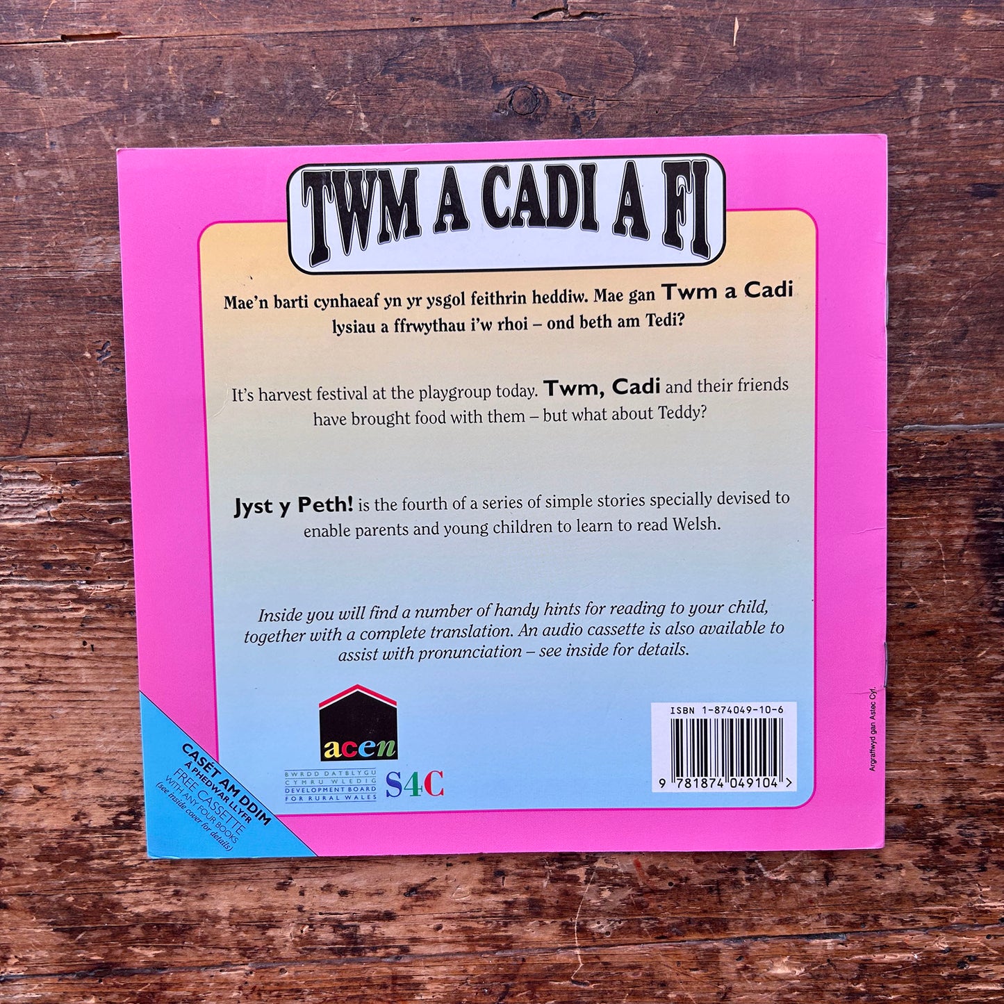 Twm A Cadi A Fi - Book: 4 Jyst Y Peth! - Anne Brooke / Sharon Martin 1993 (Preloved)