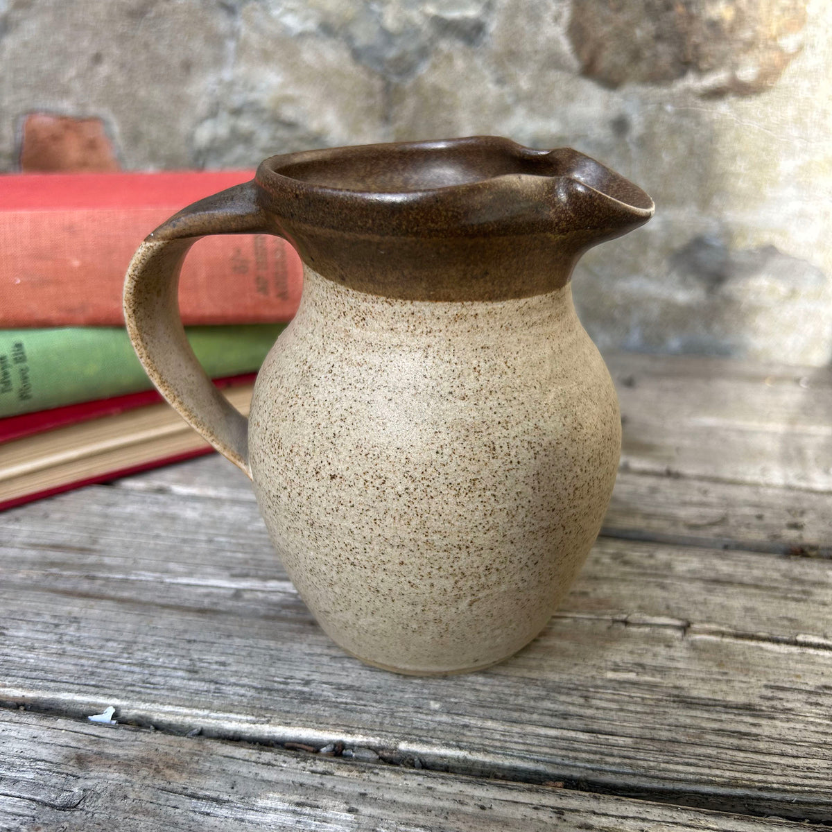 Vintage Jug - Welsh Studio Pottery - Milk / Llaeth (Preloved)