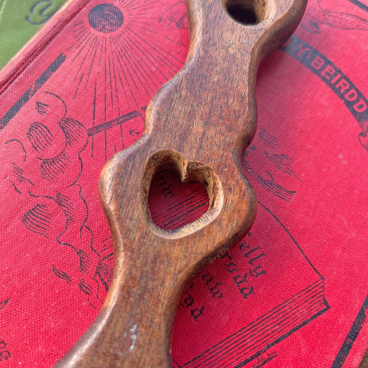 Vintage Love Spoon - Hand Carved - Flower & Heart (Preloved)