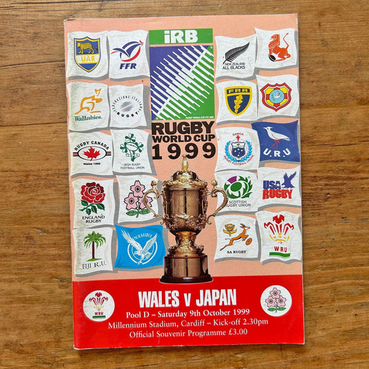 Vintage Rugby Program - Wales V Japan - World Cup 1999 (Preloved)