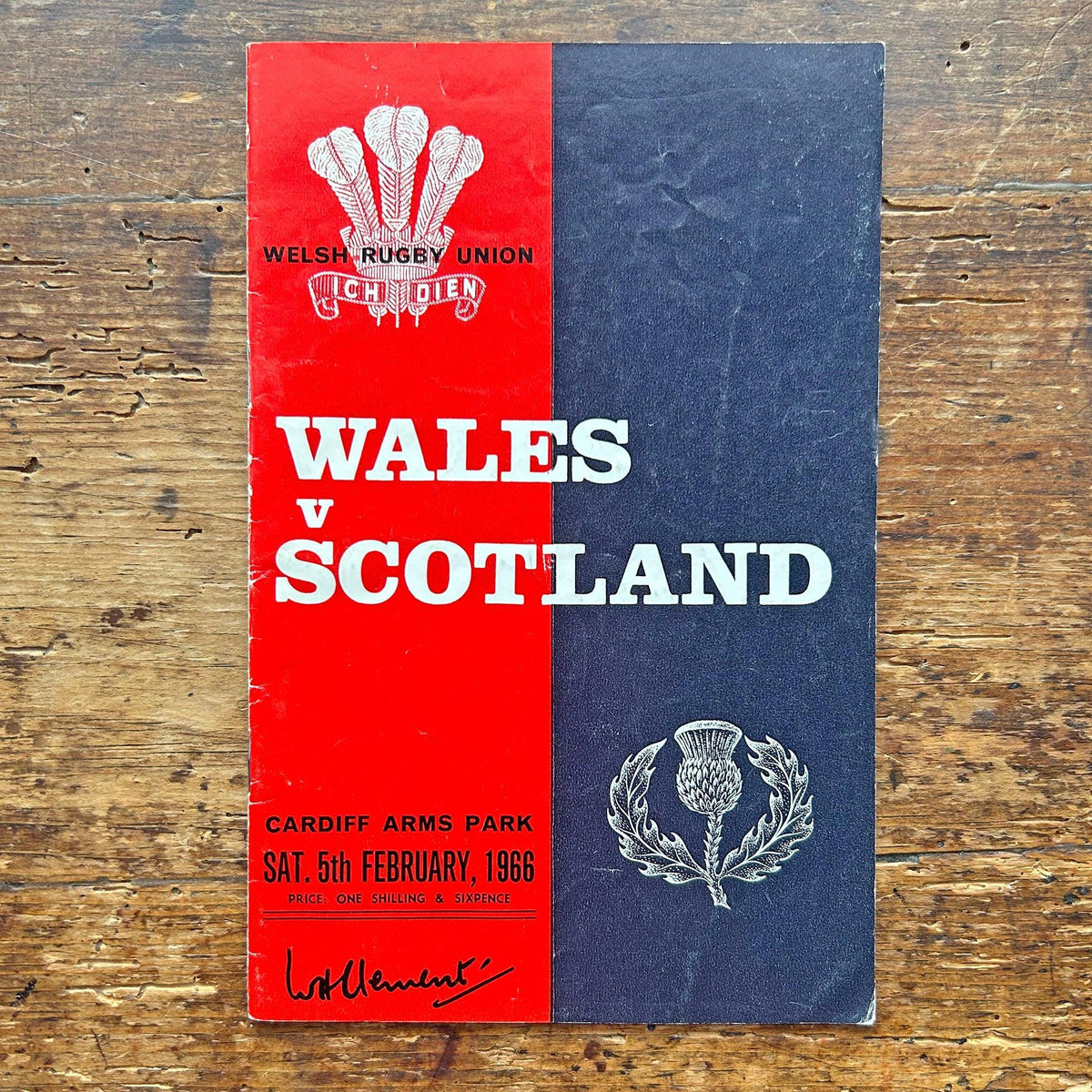 Rhaglenni Undeb Rygbi Cymru Hen - Cymru / Cymru (Wedi'u Caru ymlaen llaw)