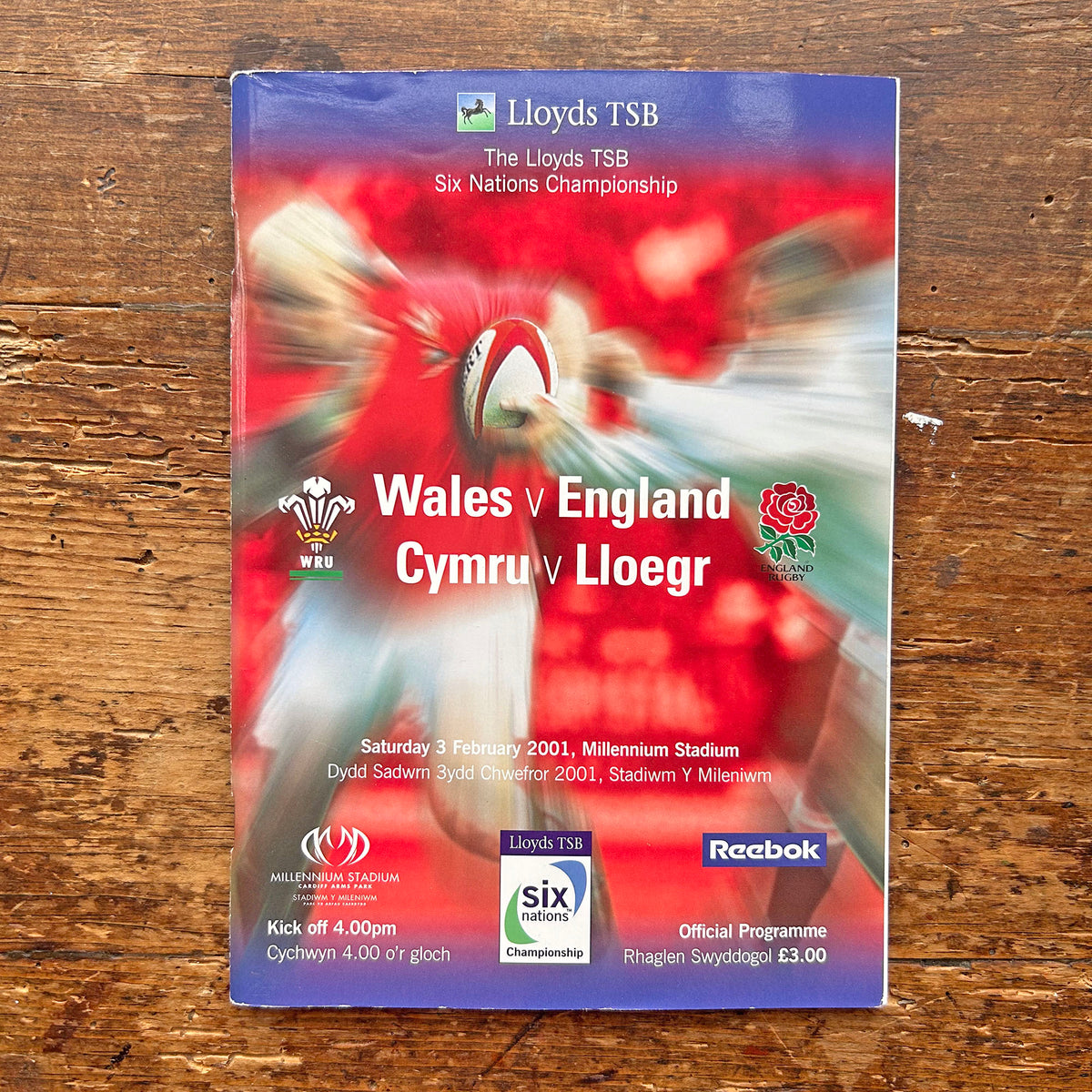 Rhaglenni Undeb Rygbi Cymru Hen - Cymru / Cymru (Wedi'u Caru ymlaen llaw)