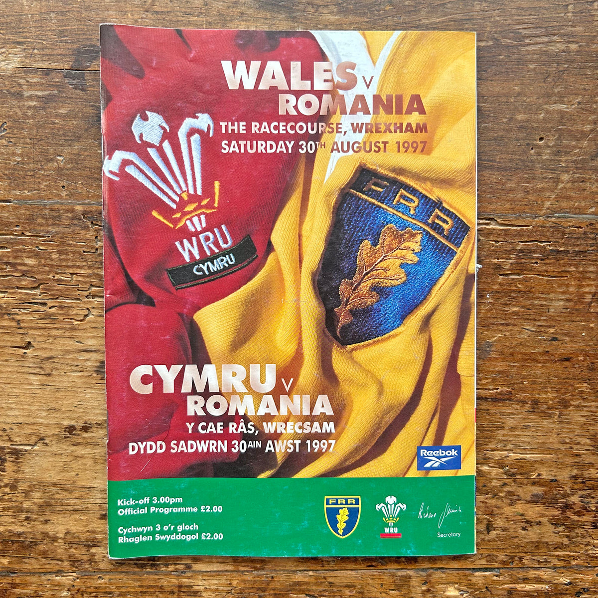 Rhaglenni Undeb Rygbi Cymru Hen - Cymru / Cymru (Wedi'u Caru ymlaen llaw)