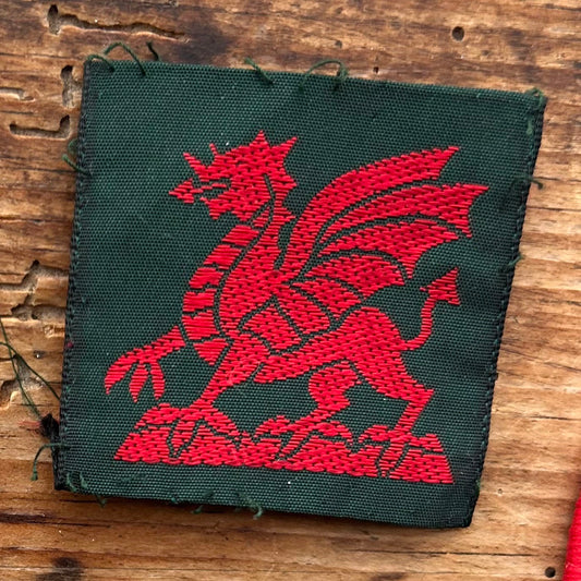 Vintage Sew on Patches - Welsh Theme (Preloved)