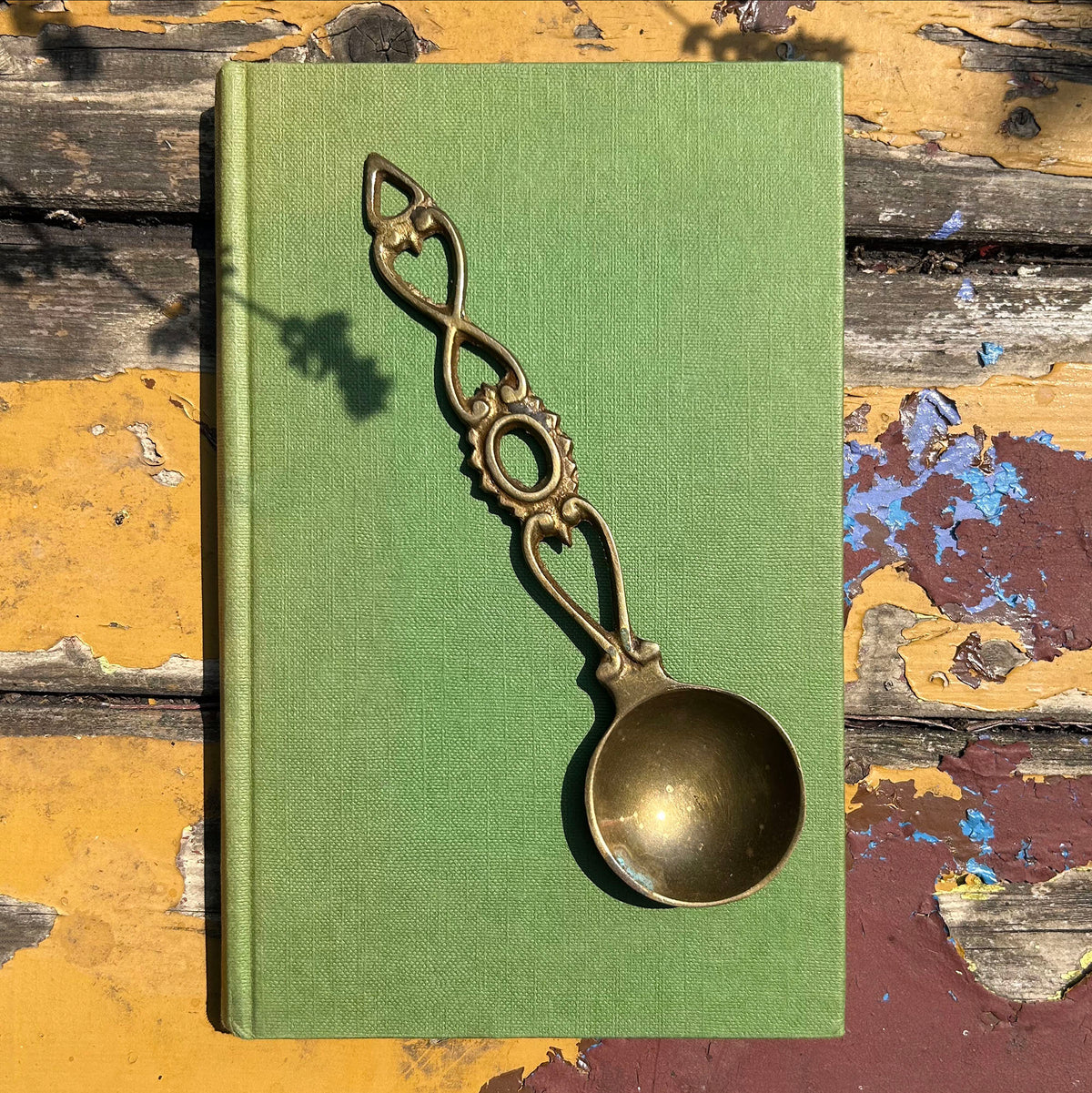 Vintage Welsh Lovespoon / Love Spoon - Solid Brass - Small (Preloved)