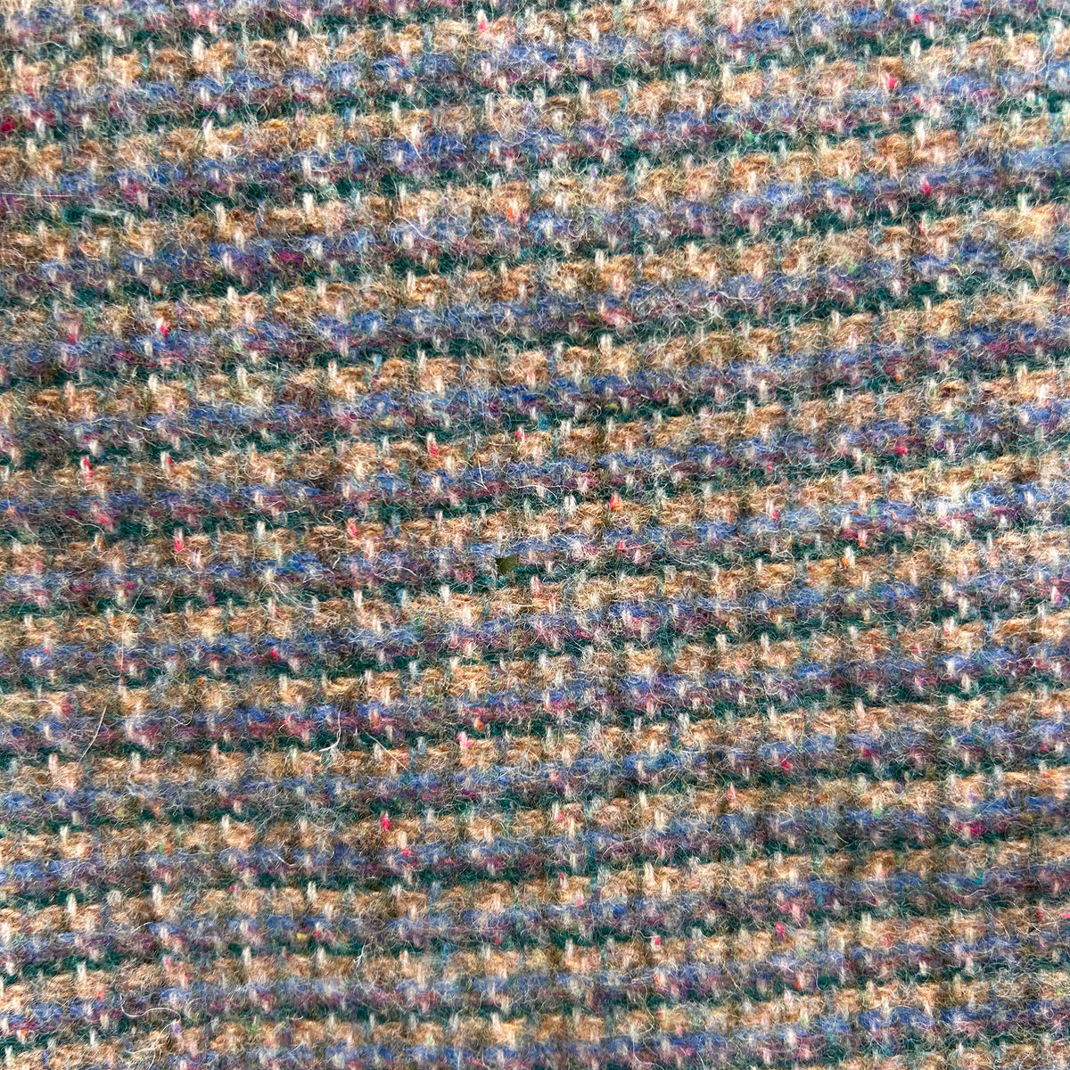 Vintage Welsh Throw / Blanket - 100% Wool - Blues (Preloved)