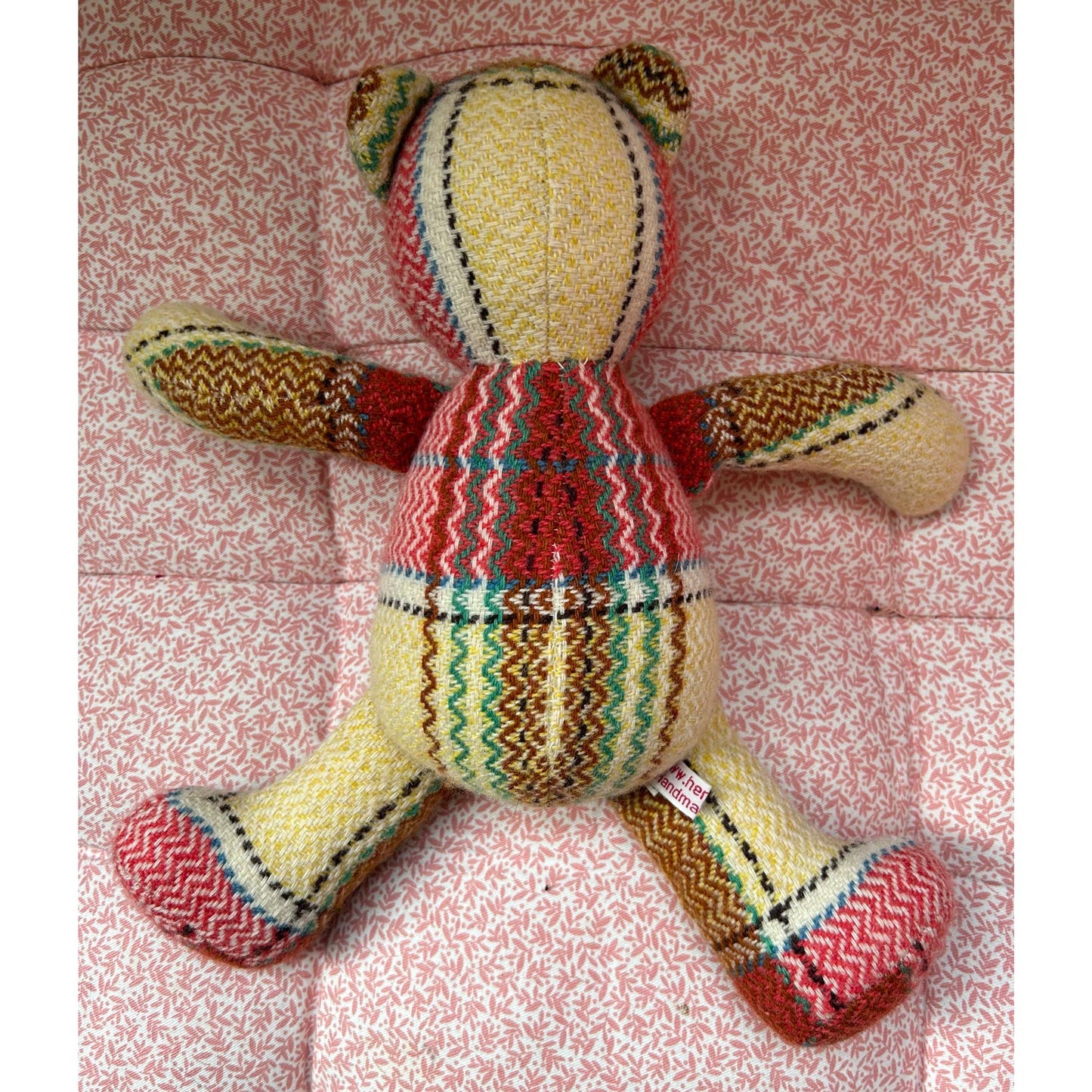 Teddy Bear - Welsh Blanket - Handmade in Wales (Preloved)