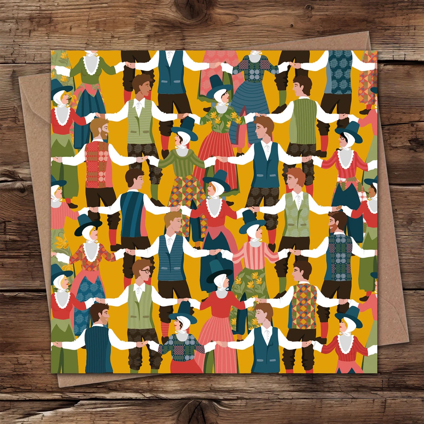 Card - Welsh Folk - Dawnsio Gwerin / Folk Dancing