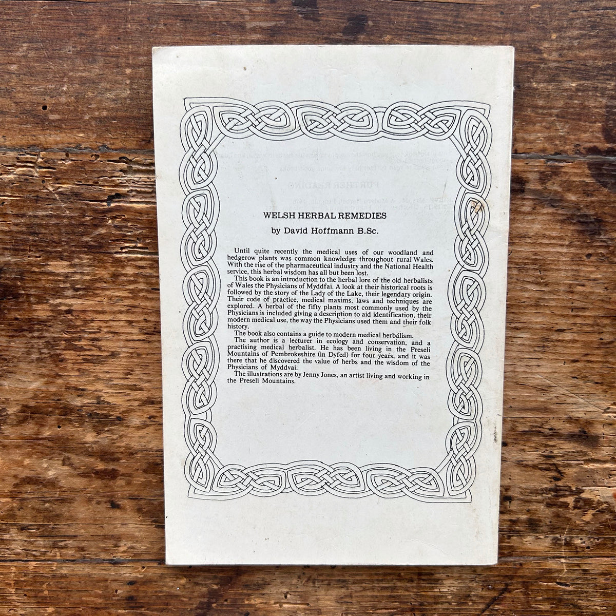 Welsh Herbal Medicine - David Hoffman 1978 (Preloved)