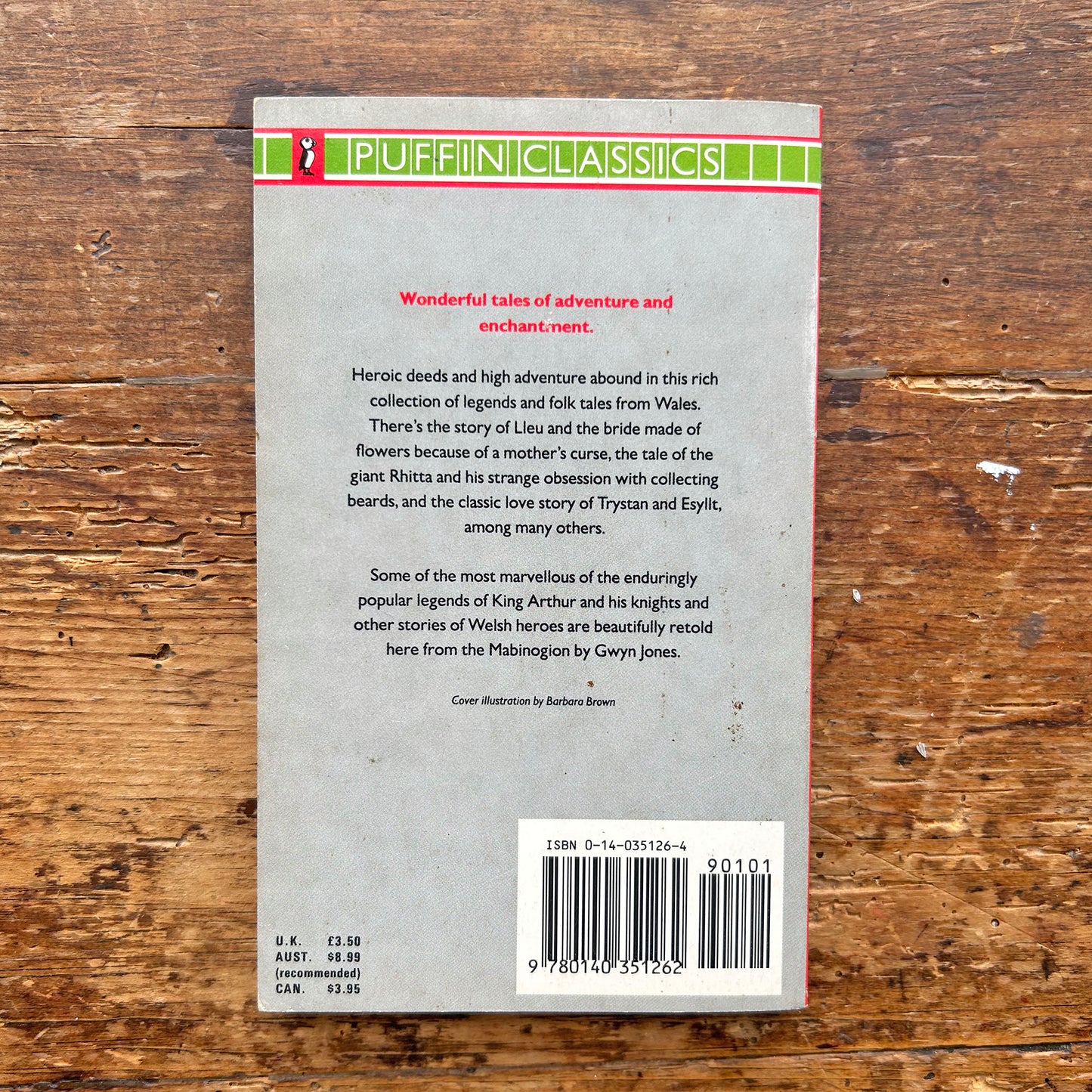 Welsh Legends and Folk Tales - Mabinogion - Gwyn Jones (Preloved)