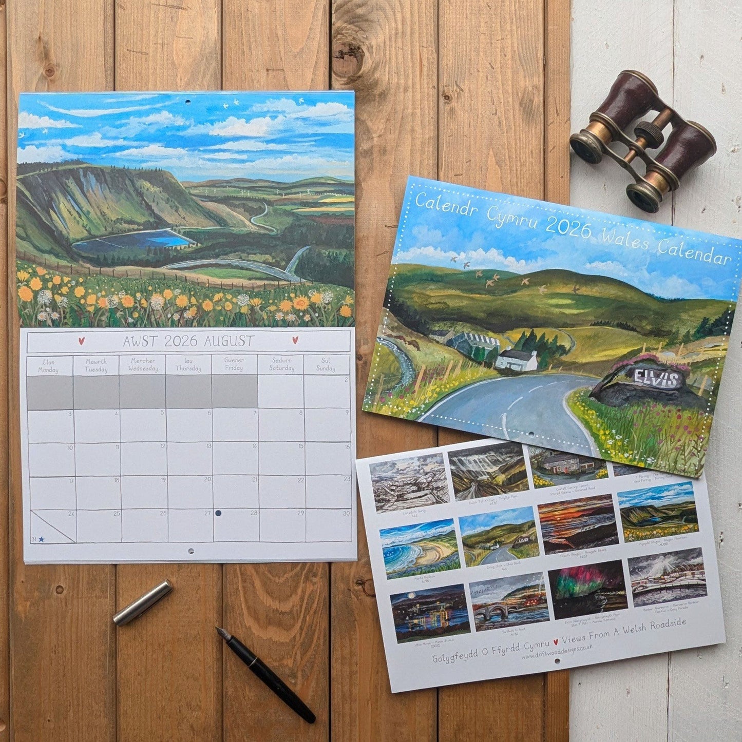 Calendar / Calendr - Wales / Cymru Road Trip - 2026