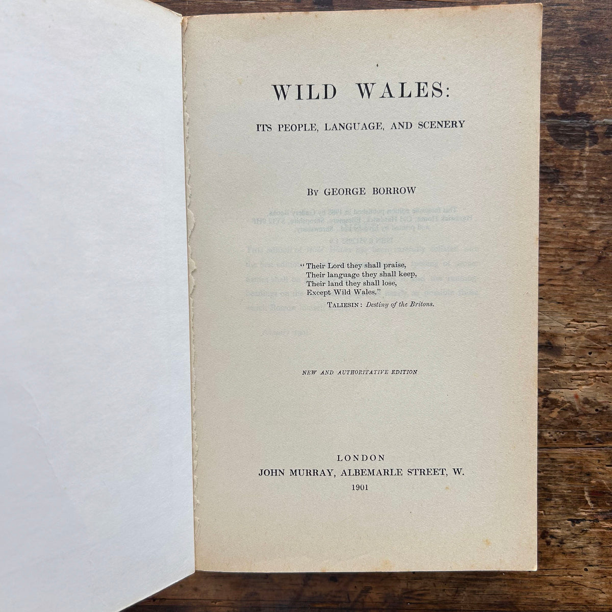 Wild Wales - George Borrow 1988 (Preloved)
