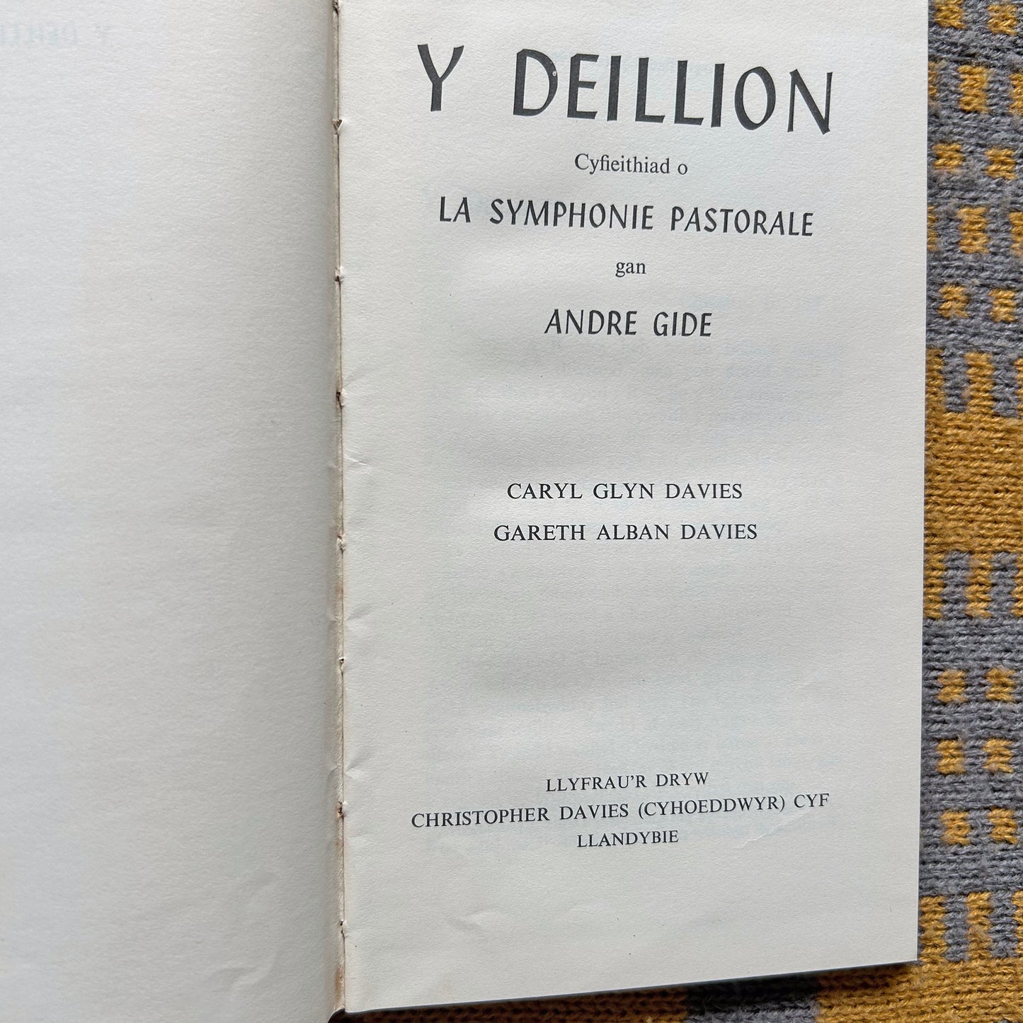 Y Deillion - Caryl Glyn Davies, Gareth Alban Davies - 1965 (Preloved)