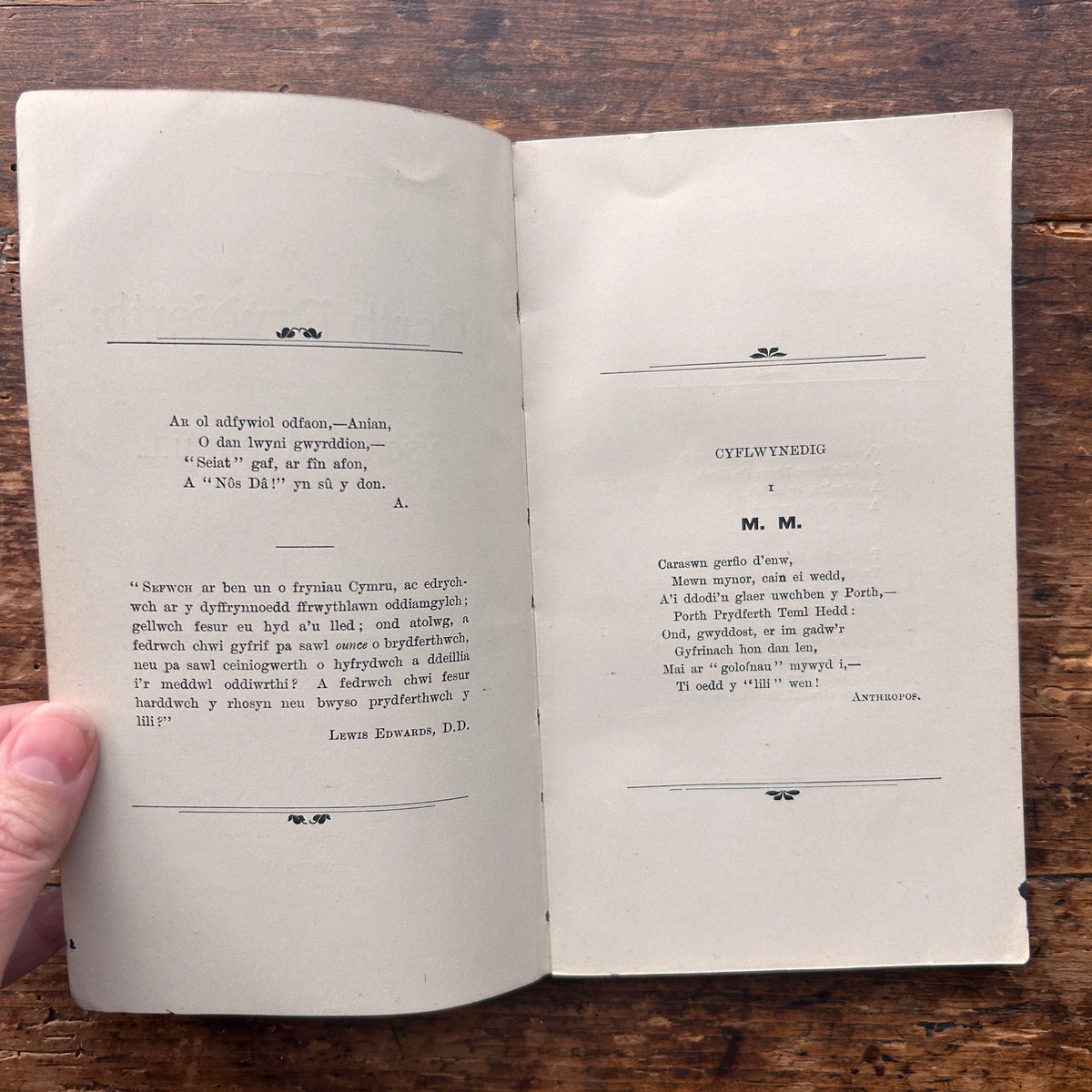 Y Porth Prydferth - Anthropos - 1904 (Preloved)