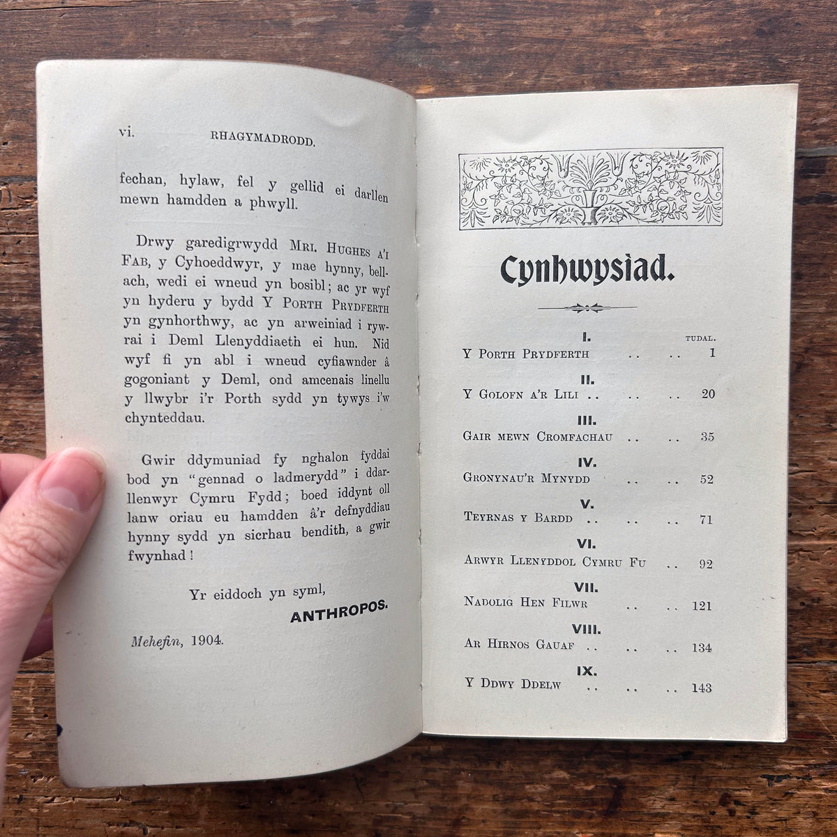 Y Porth Prydferth - Anthropos - 1904 (Preloved)